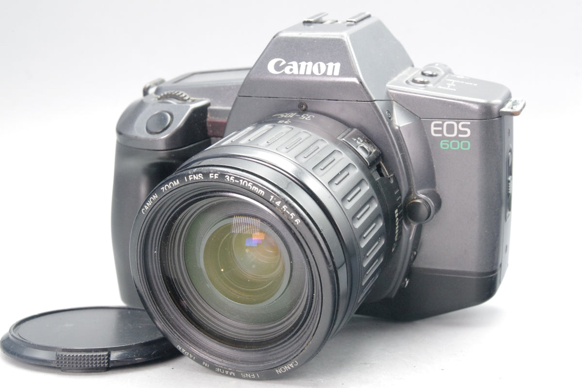 Canon EOS 600 35mm SLR + EF 35–105mm Lens – Tested & Working