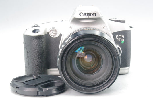Canon EOS 500N 35mm Film SLR + EF 35-105mm Lens –Tested Autofocus Kit