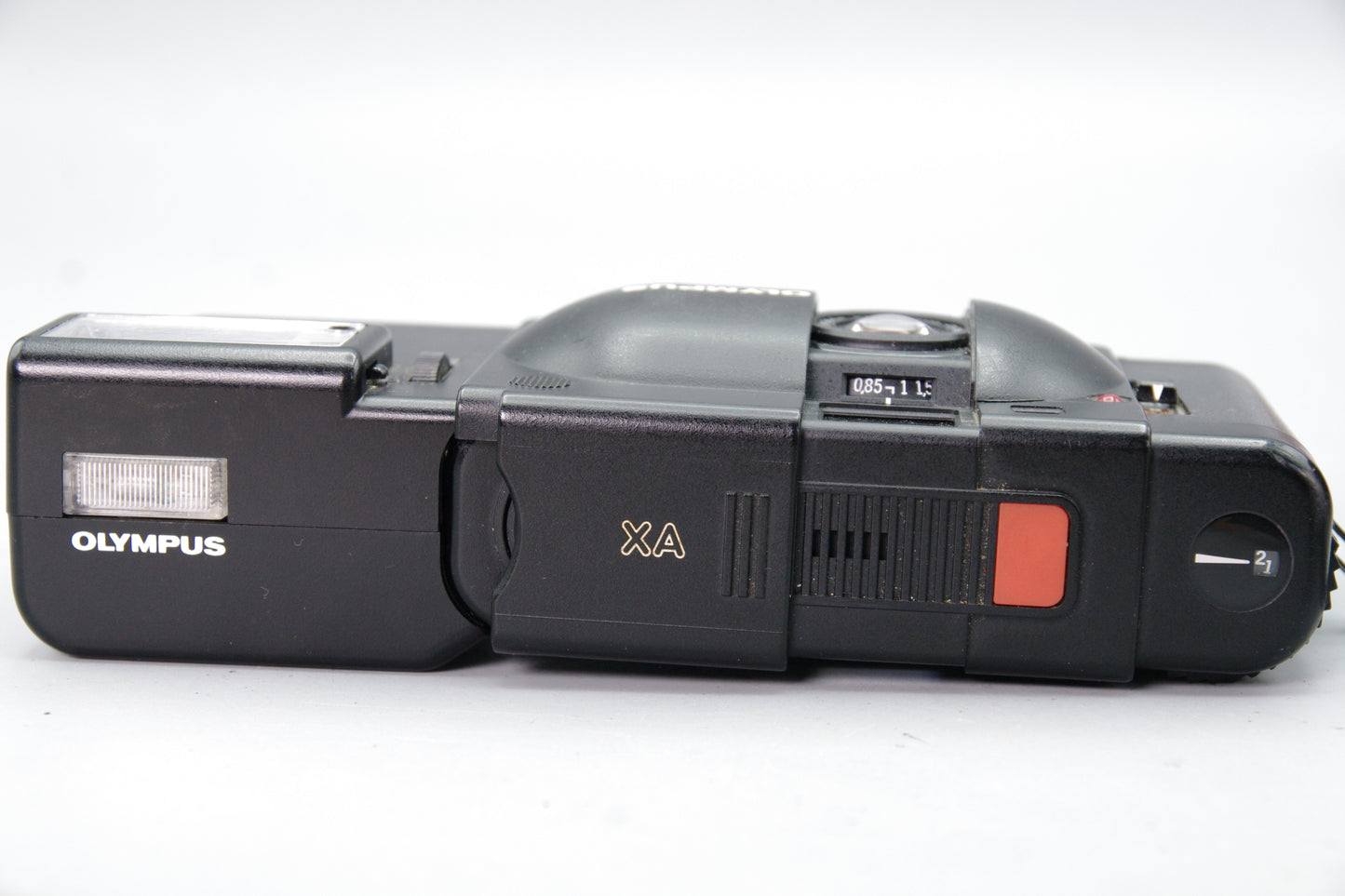 Olympus XA 35mm Rangefinder Camera with A16 Flash – Tested, Excellent