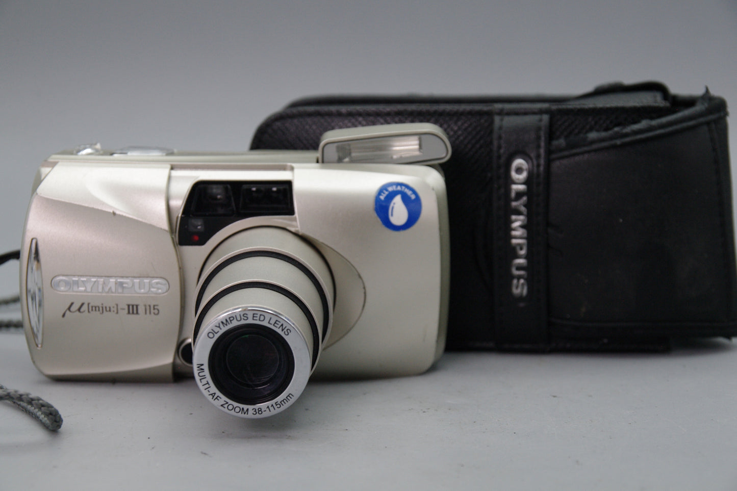 Olympus MJU III Zoom 115 35mm Film Camera with Case – Tested – VGC