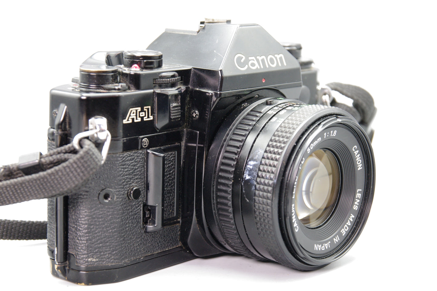 Canon A-1 35mm SLR Camera with FD 50mm f/1.8 Lens - Tested & Working