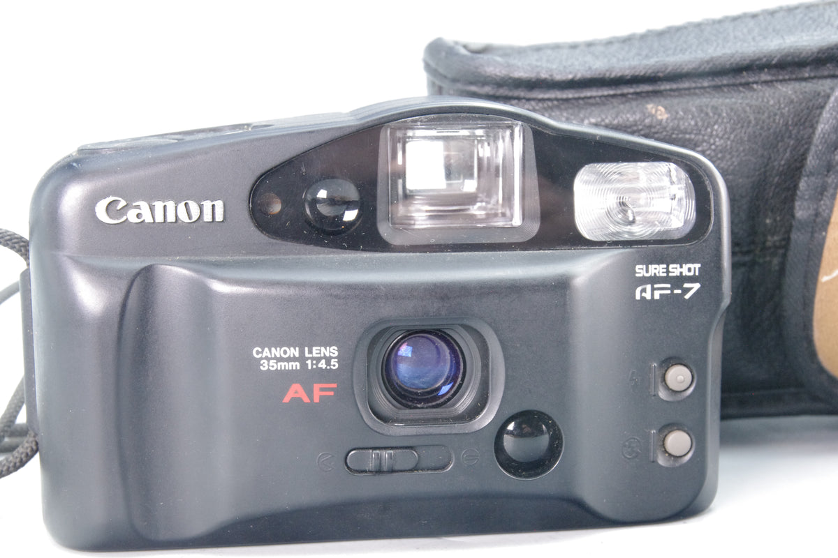 Canon Sureshot AF‑7 35mm Compact Camera + Case – Tested – Very Good Condition