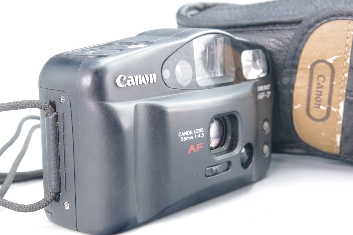 Canon Sureshot AF‑7 35mm Compact Camera + Case – Tested – Very Good Condition