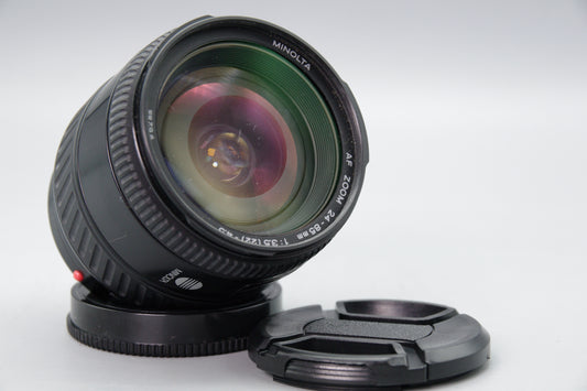 Minolta AF 24‑85mm f/3.5‑4.5 Zoom Lens – A‑Mount – VGC – Front Element Marks