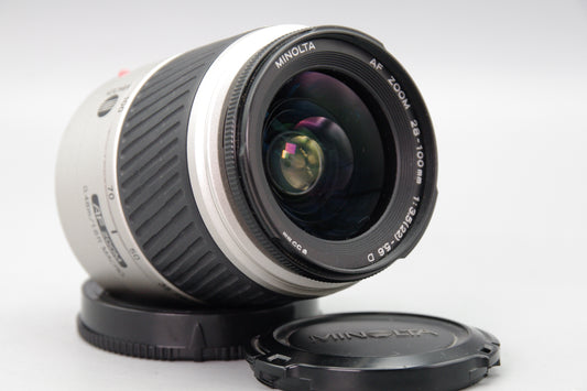 Minolta AF 28–100mm f/3.5–4.5 D Lens – A‑Mount – Excellent – Silver