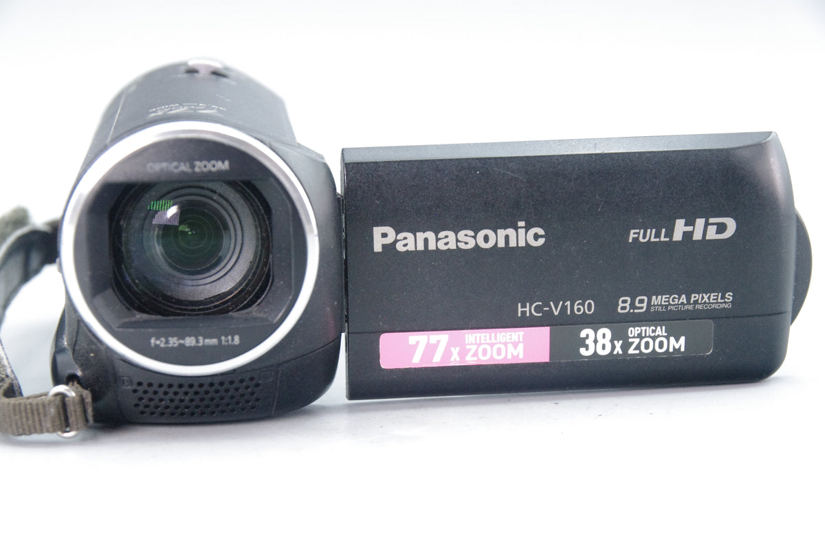 Panasonic HC‑V160 Full HD Camcorder – Tested – Working – With Battery