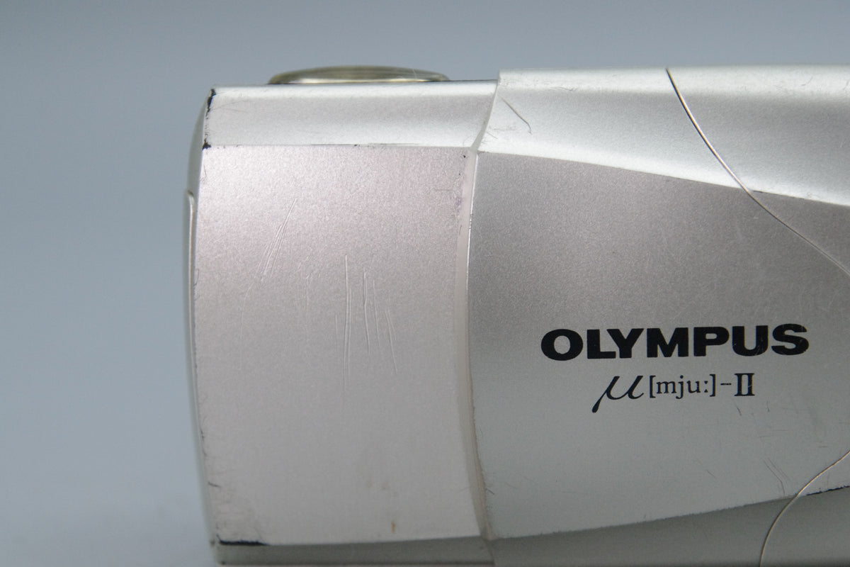 Olympus MJU II Champagne 35mm Camera with 35mm f2.8 Lens