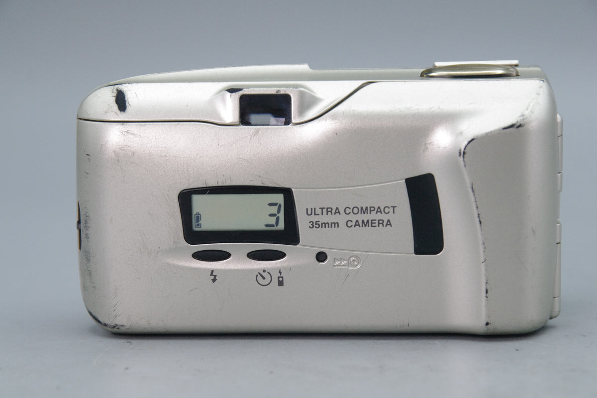 Olympus MJU II Champagne 35mm Camera with 35mm f2.8 Lens