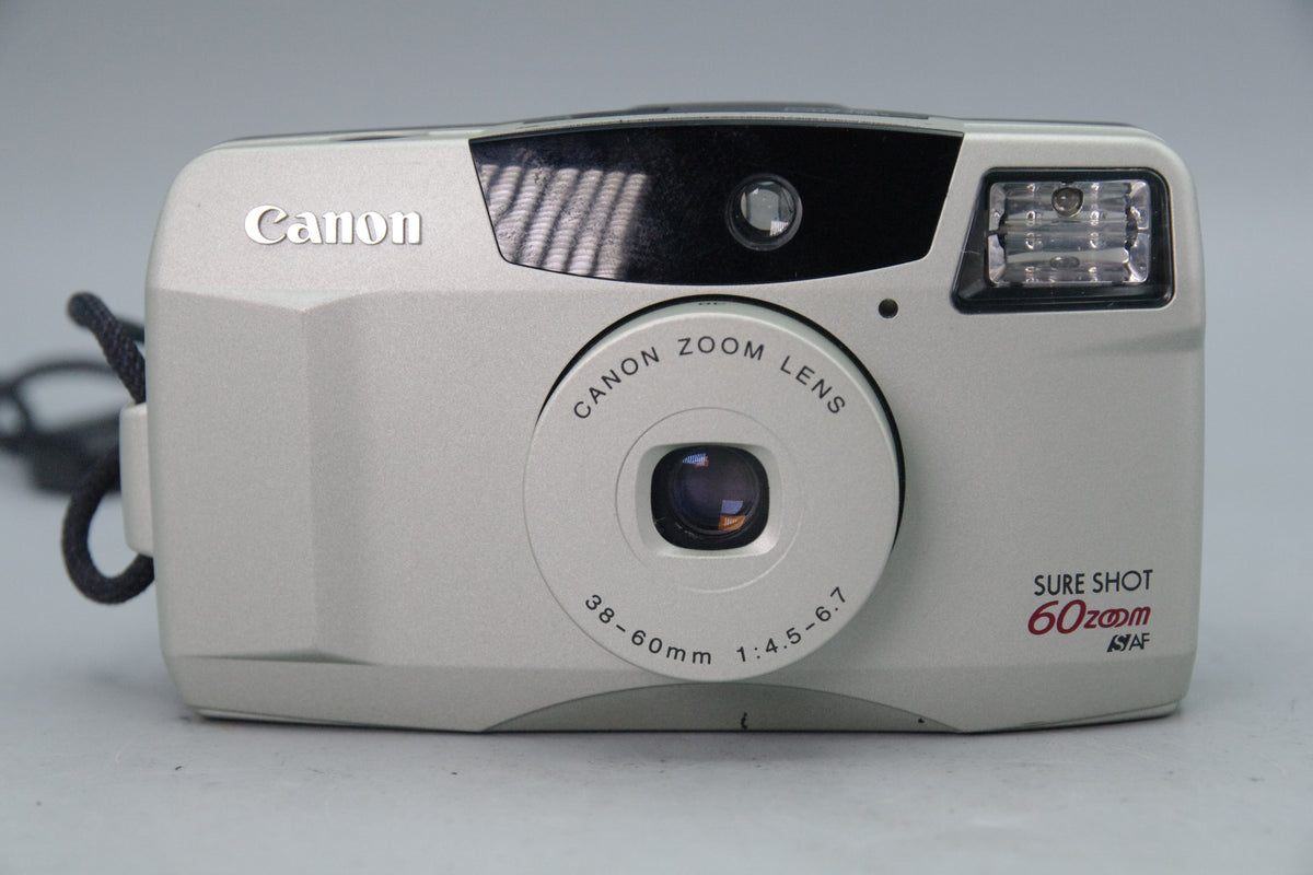 Canon Sure Shot 60 Zoom 35mm Film Camera – Tested – Very Good Condition