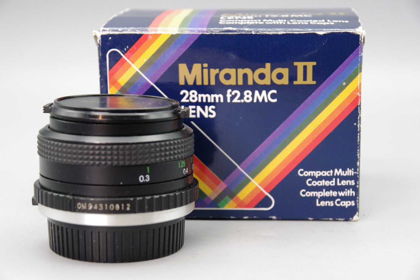 Miranda II 28mm f/2.8 Multi Coated Lens – Minolta MD Mount – Excellent Boxed