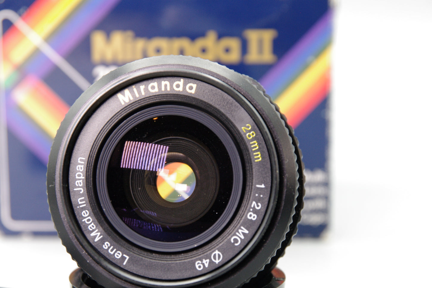 Miranda II 28mm f/2.8 Multi Coated Lens – Minolta MD Mount – Excellent Boxed