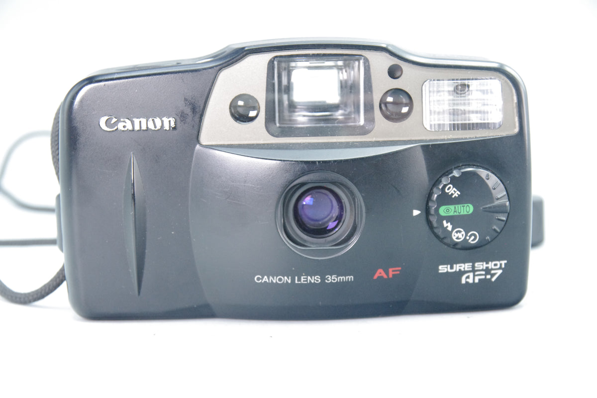 Canon Sure Shot AF-7 35mm Compact Camera – Tested and Working