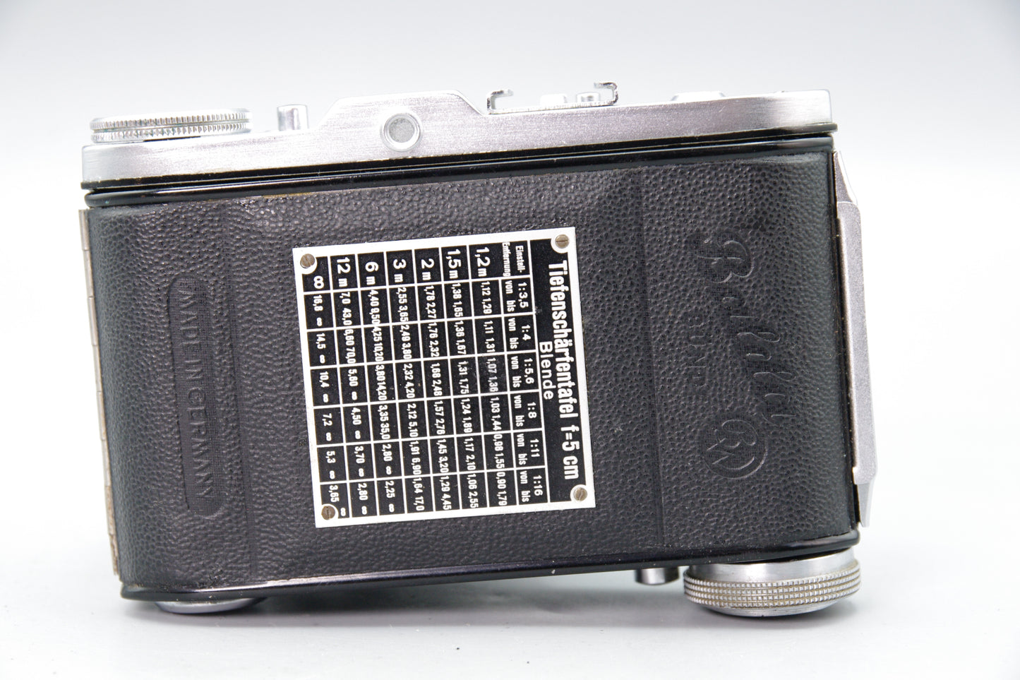 Balda Baldinette 35mm Folding Camera Radionar 50mm f/3.5 – Very Good