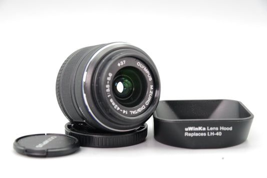 Olympus M.Zuiko Digital 14–42mm f/3.5–5.6 II R MSC Lens M4/3 Black VGC