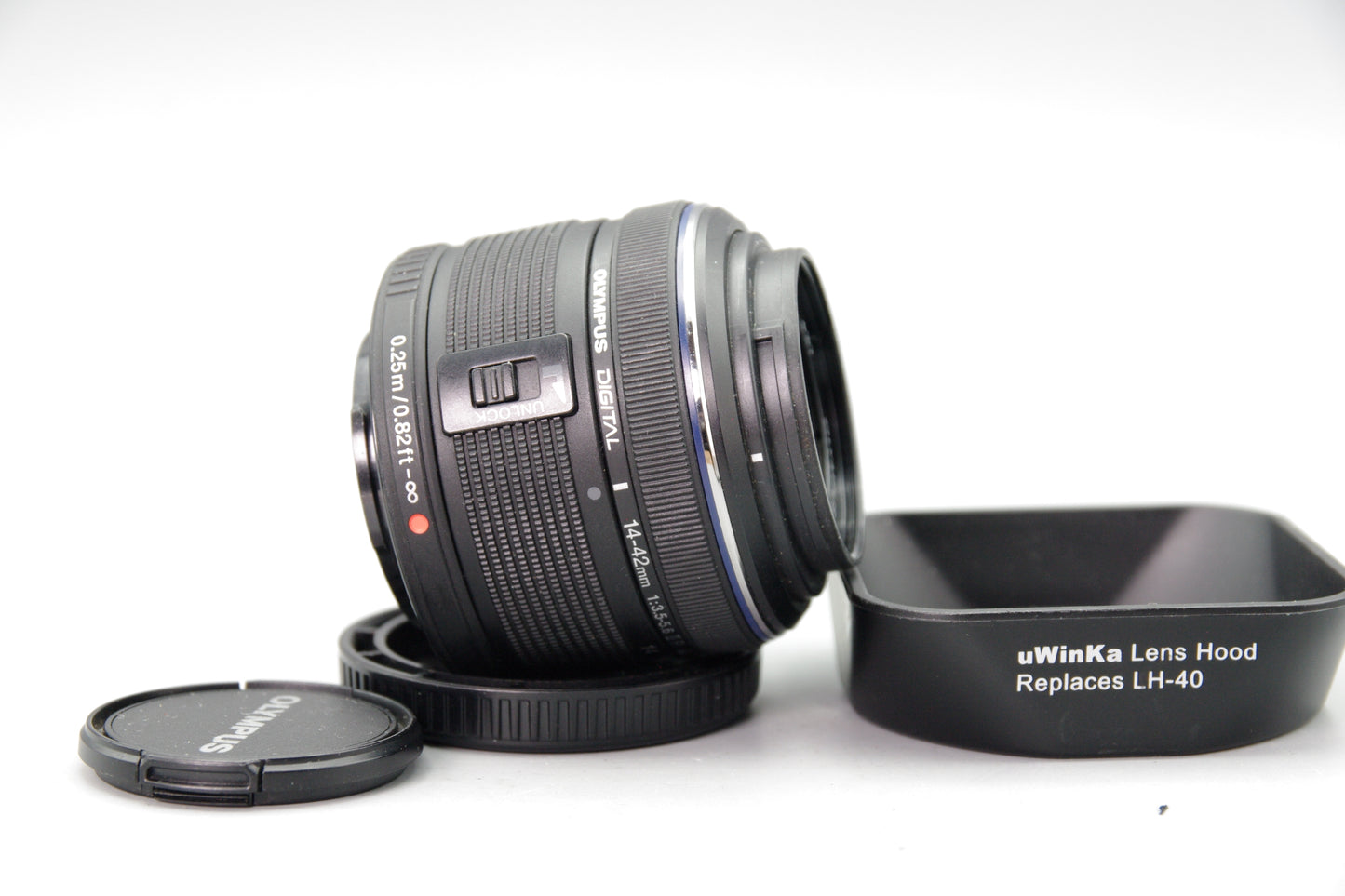 Olympus M.Zuiko Digital 14–42mm f/3.5–5.6 II R MSC Lens M4/3 Black VGC
