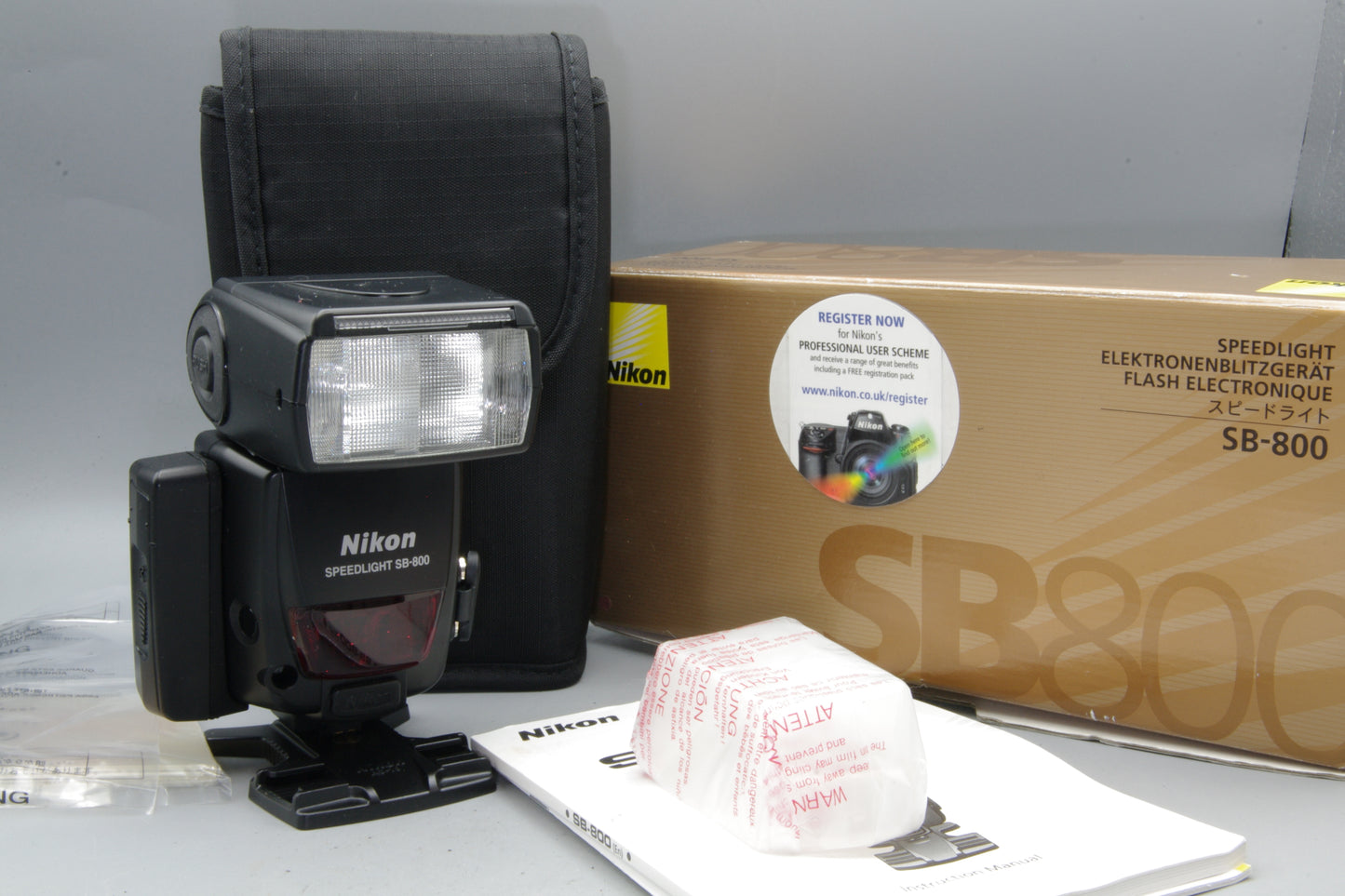 Nikon Speedlight SB-800 Flash Unit Boxed Nikon F Mount Very Good