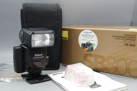 Nikon Speedlight SB-800 Flash Unit Boxed Nikon F Mount Very Good