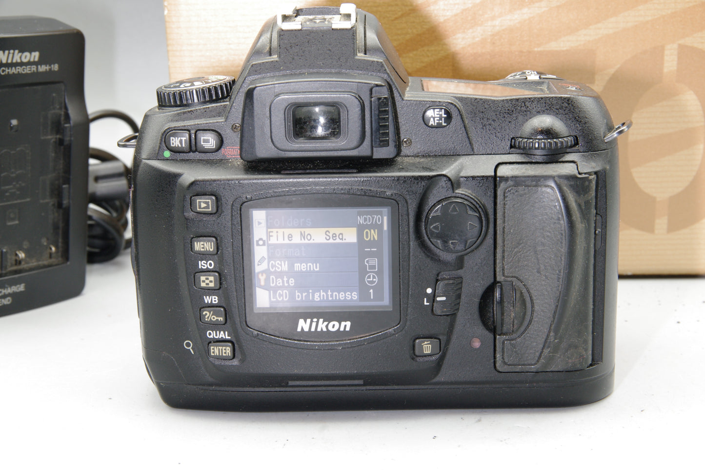 Boxed Nikon D70 DSLR Camera Body Only – 6.1MP – Shutter Count 11648