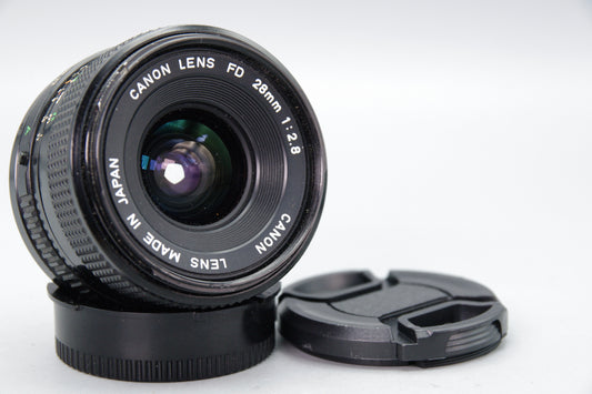Canon FD 28mm f/2.8 Wide Angle Lens – Sharp – Excellent - Tested