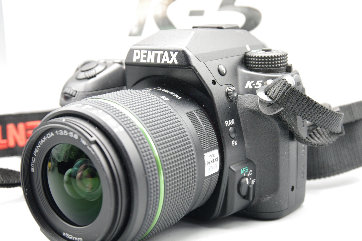 Pentax K‑5 DSLR 16.3MP – Boxed Mint – SC 38 – 18–55mm AL WR Lens Kit