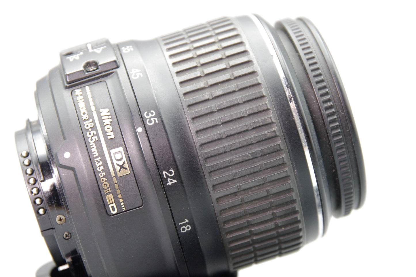 Nikon AF‑S DX 18–55mm f/3.5–5.6G II Lens – Compact Zoom with Caps – Very Good