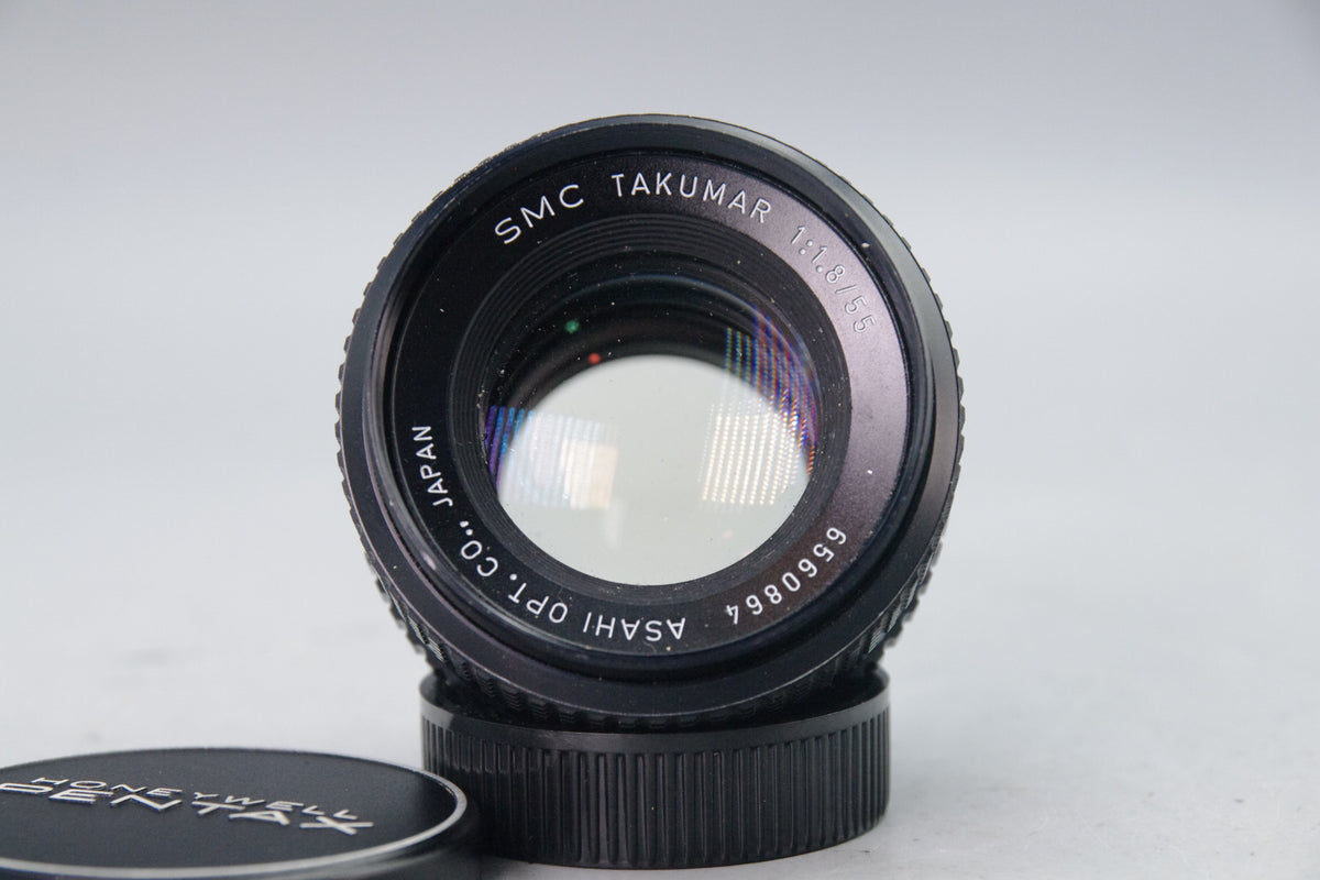 Asahi SMC Takumar 55mm f/1.8 Lens – M42 Mount – VGC – With Caps