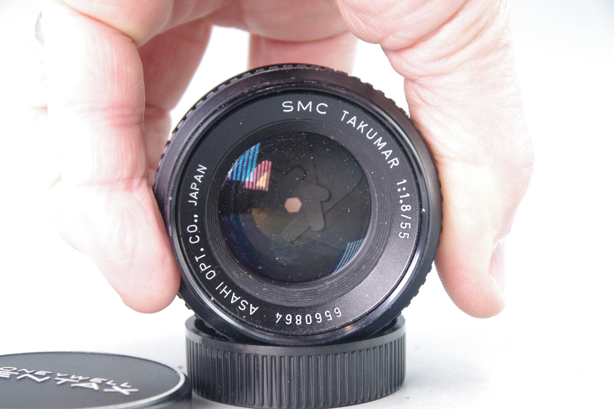Asahi SMC Takumar 55mm f/1.8 Lens – M42 Mount – VGC – With Caps