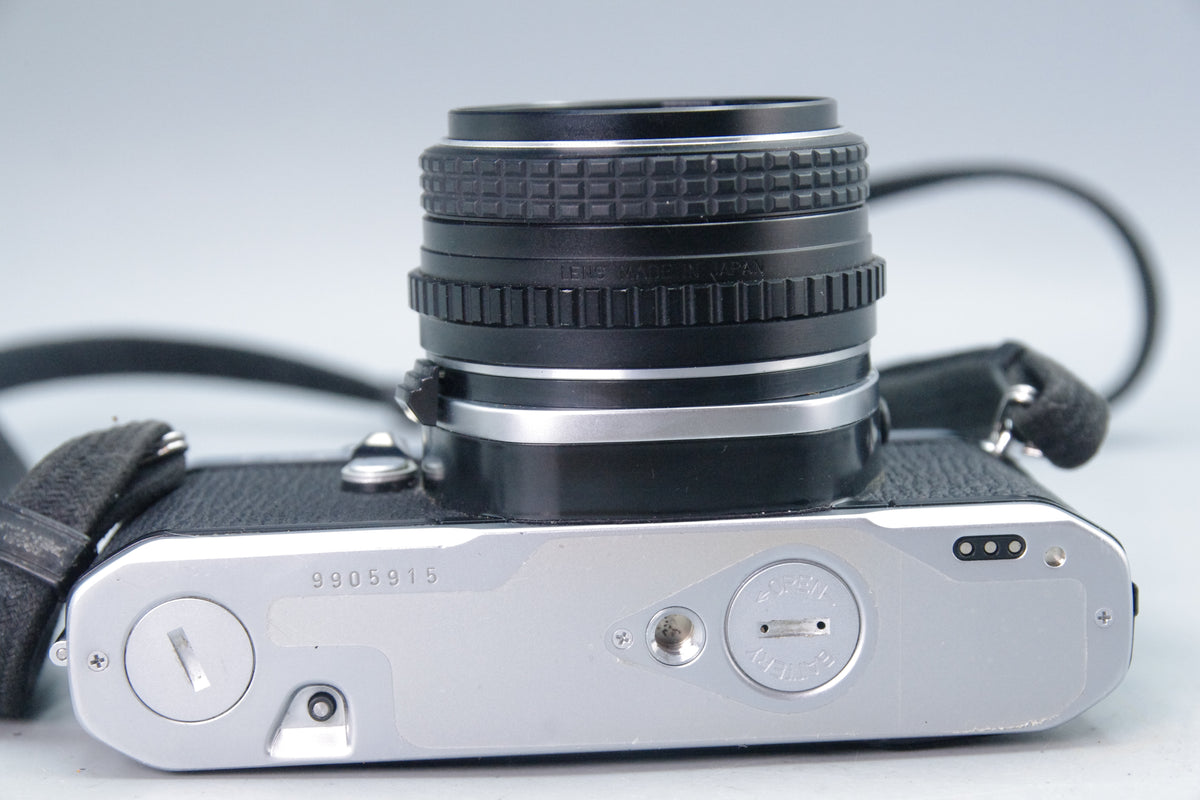 Pentax ME 35mm SLR with 50mm f/1.7 Lens + Batteries – Tested – VGC