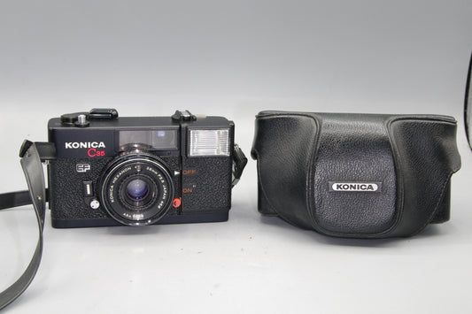 Konica C35 35mm Camera - Fully Working with Case - Very Good