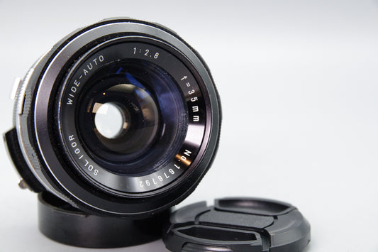 Soligor 35mm f/2.8 Lens – Miranda Mount – Excellent Condition – Vintage Wide‑Angle
