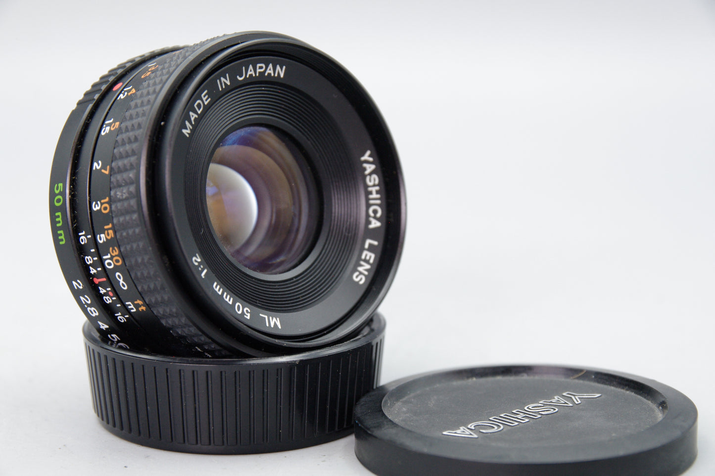 Yashica ML 50mm F2 Lens C/Y Mount – Classic Standard Prime with Caps
