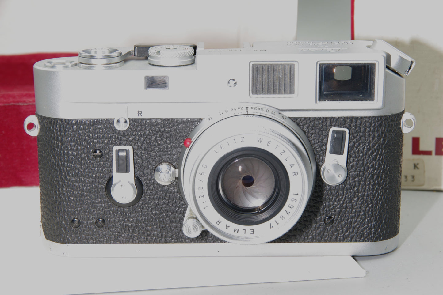 1968 Leica M4 35mm Rangefinder with Elmar 50mm F/2.8 and Original Box