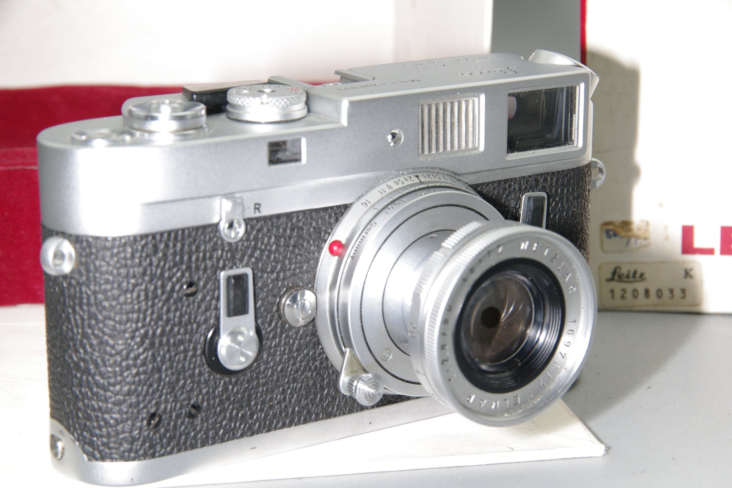 1968 Leica M4 35mm Rangefinder with Elmar 50mm F/2.8 and Original Box
