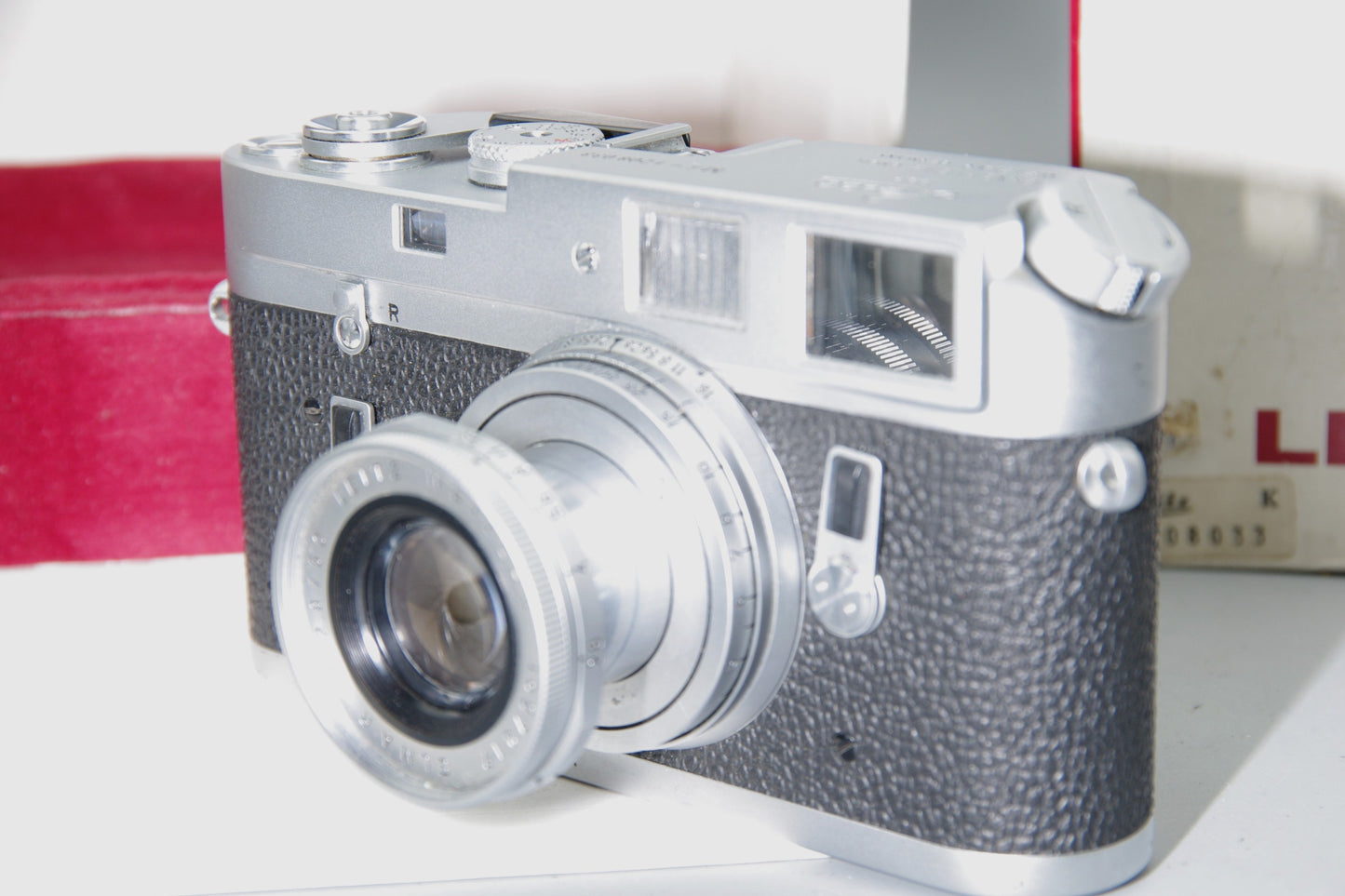 1968 Leica M4 35mm Rangefinder with Elmar 50mm F/2.8 and Original Box