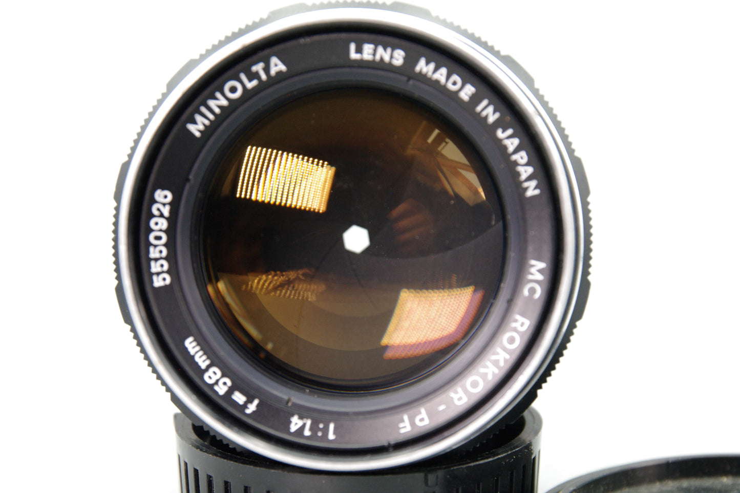 Minolta MC Rokkor-PF 58mm F1.4 Lens – MD Mount – Excellent