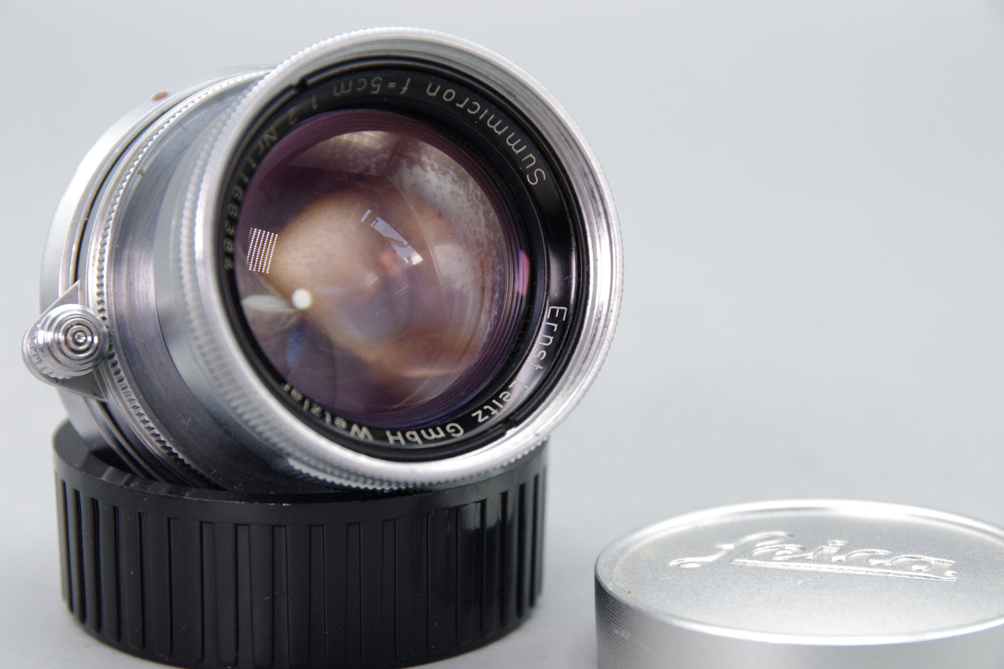 Leitz Summicron 5cm f/2 Collapsible – Leica M Mount – Good – Cleaned – Coating Marks