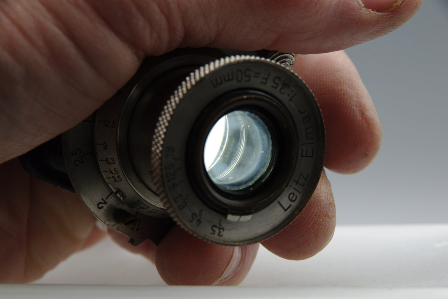 Leitz Elmar 50mm F/3.5 Collapsible L39 Lens - minor haze