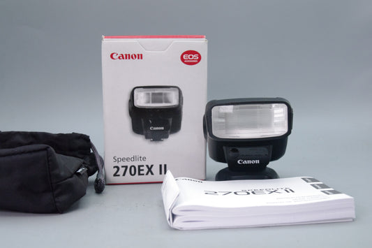 Canon Speedlite 270EX II – Mint Boxed with Case and Instructions – Excellent Set