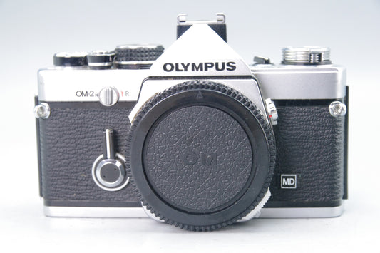 Olympus OM‑2N Black 35mm SLR Body Only – Minor Prism Desilvering - Working