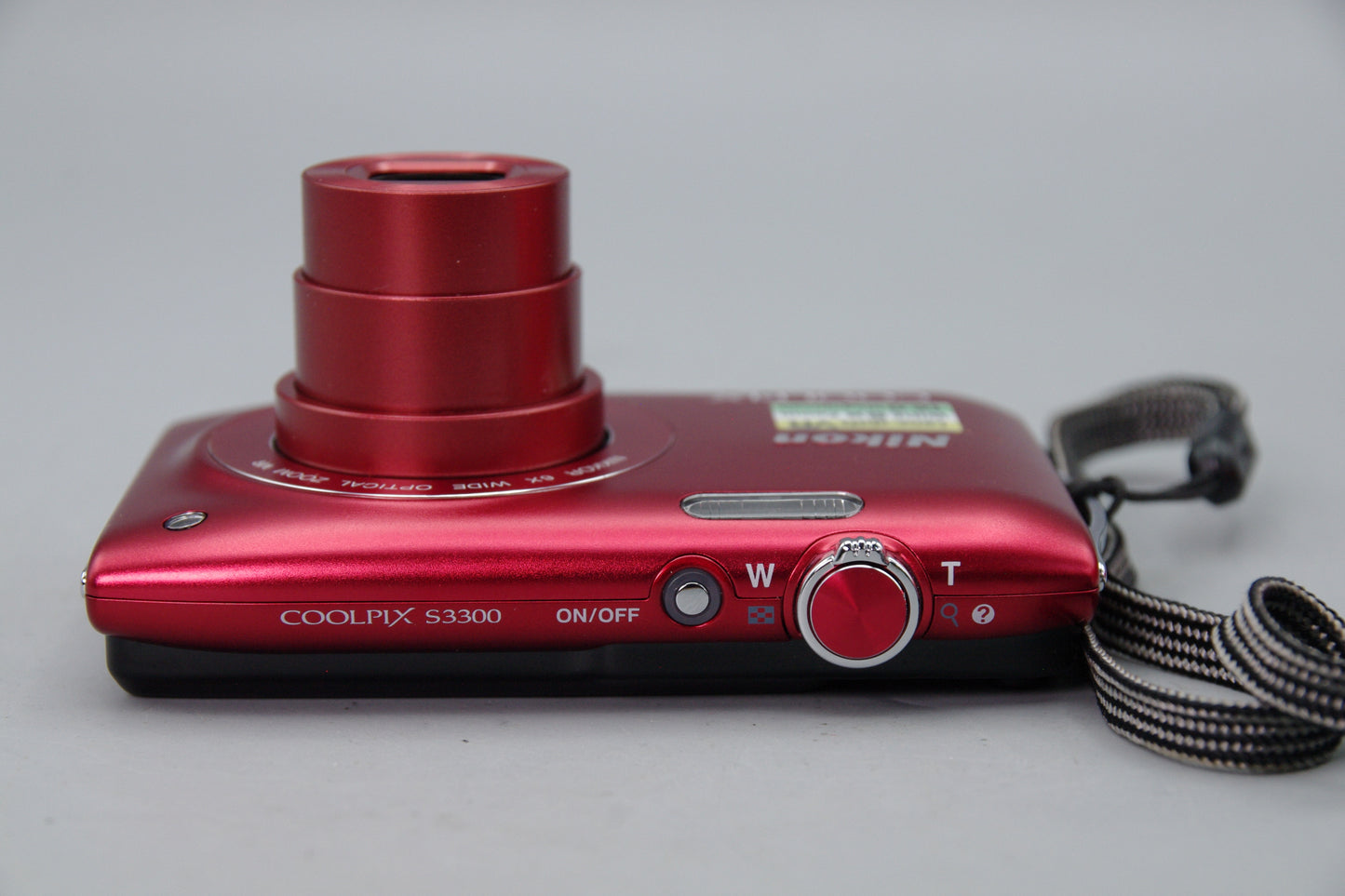Nikon Coolpix S3300 Red Digital Camera – Tested – Case & Battery – Excellent