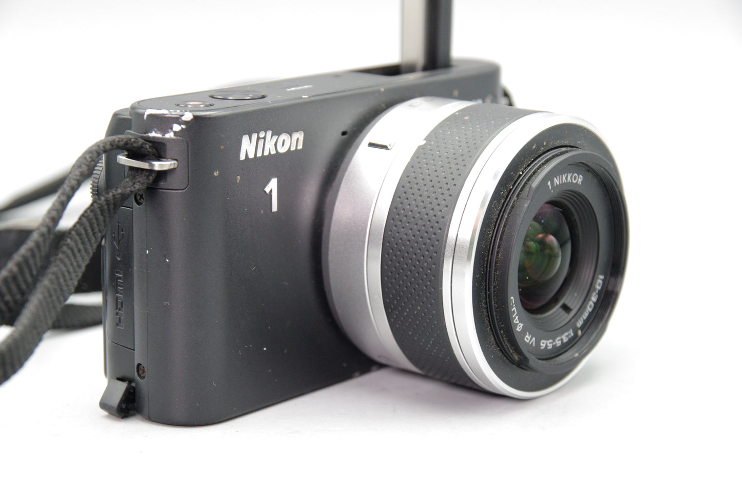 Nikon 1 J1 Mirrorless Camera with 10-30mm Lens   - Black -  VGC