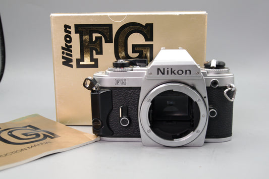 Nikon FG 35mm SLR Camera – Boxed – Near Mint – Tested – Classic Nikon Body