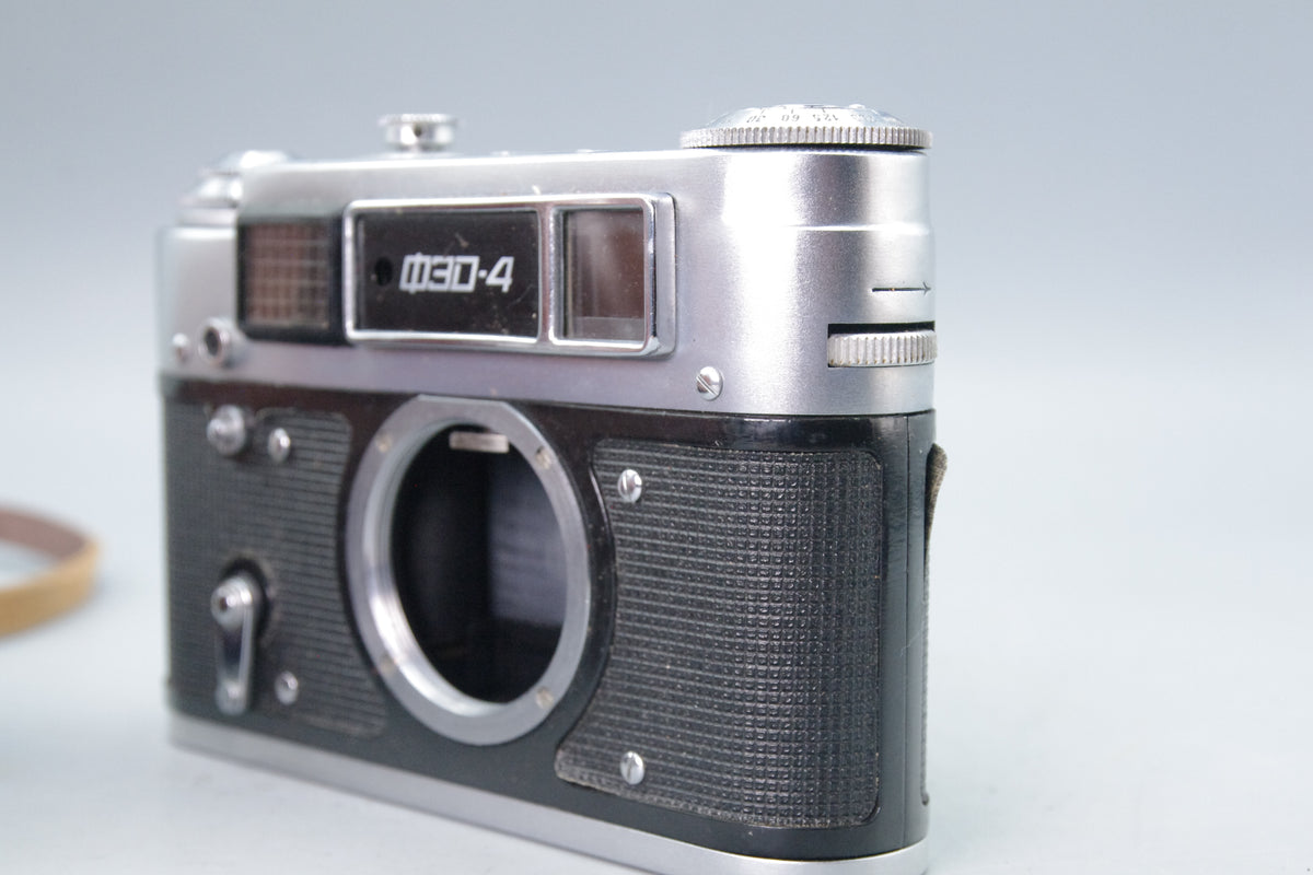 Soviet FED‑4 35mm Rangefinder – Meter Working – Shutter Sticks – With Case