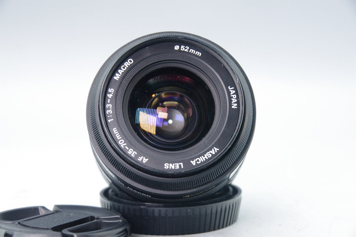 Yashica 35–70mm f/3.3–4.5 AF Zoom Lens – Contax/Yashica Mount – Excellent