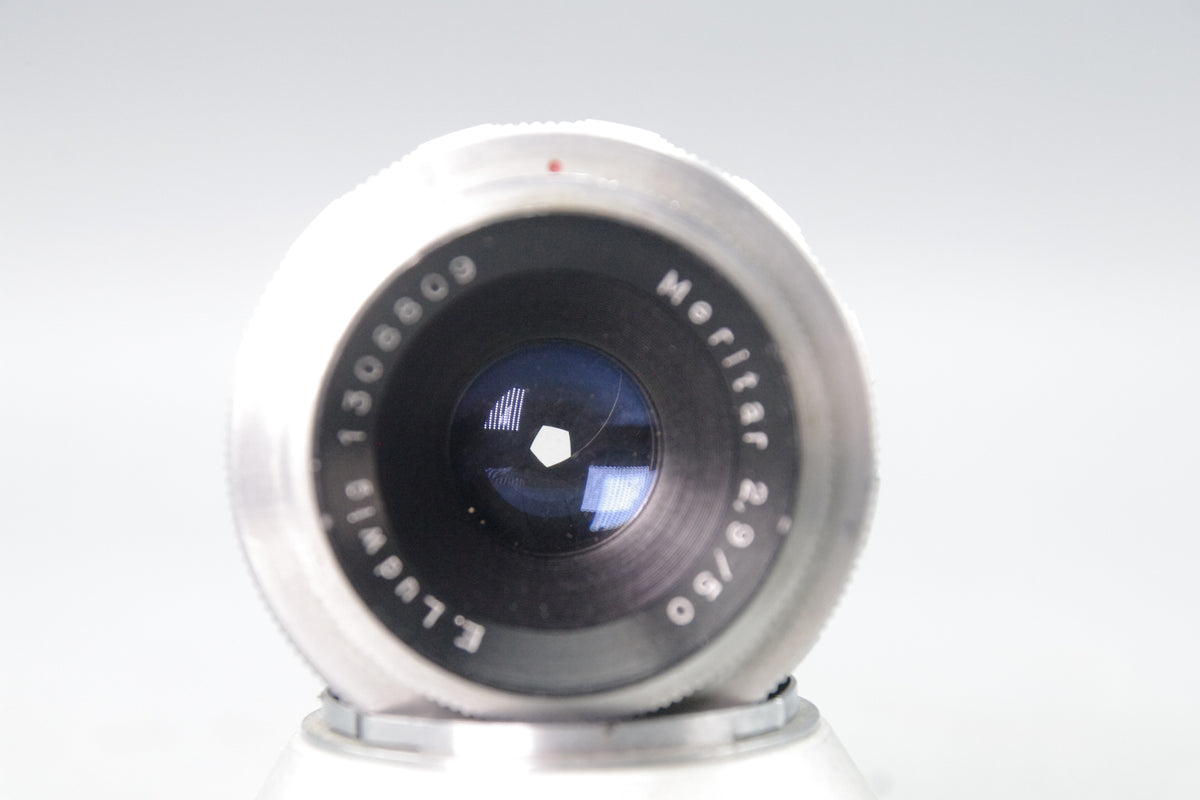KMZ E. Ludwig Meritar 50mm f/2.9 Lens – Exakta Mount – Very Good Condition