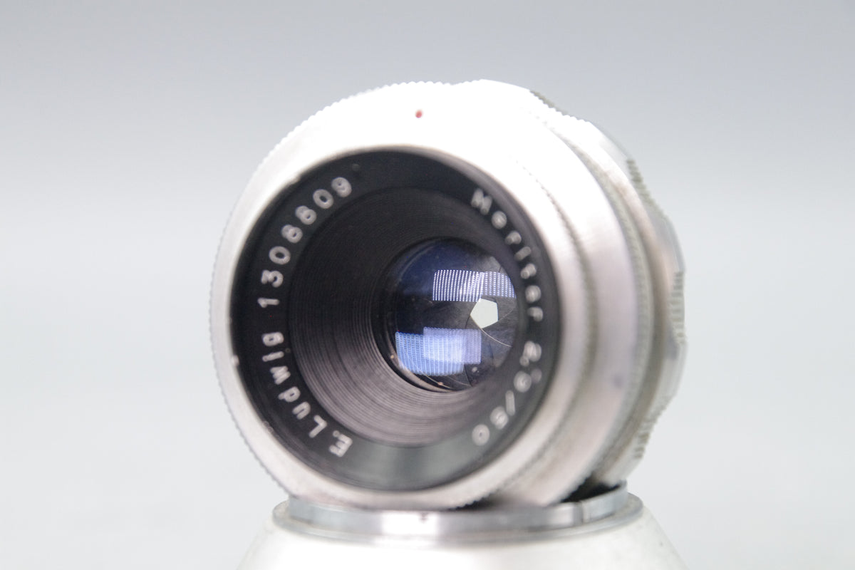 KMZ E. Ludwig Meritar 50mm f/2.9 Lens – Exakta Mount – Very Good Condition