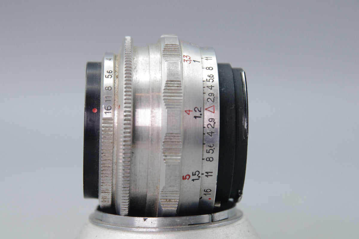 KMZ E. Ludwig Meritar 50mm f/2.9 Lens – Exakta Mount – Very Good Condition
