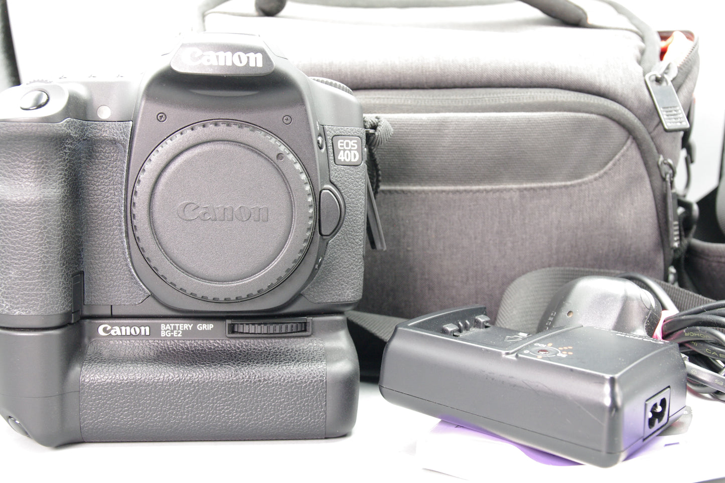 Canon EOS 40D Body + BG‑E2 Grip – Excellent – With Battery, Charger, Case, Instructions