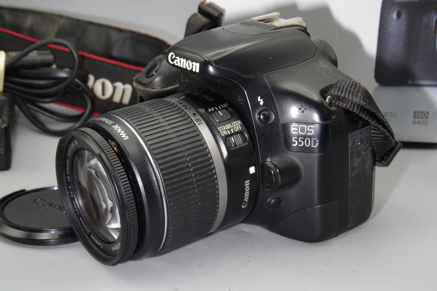 Boxed Canon EOS 550D DSLR + EF‑S 18–55mm IS Lens 18MP Full HD S/C 38443