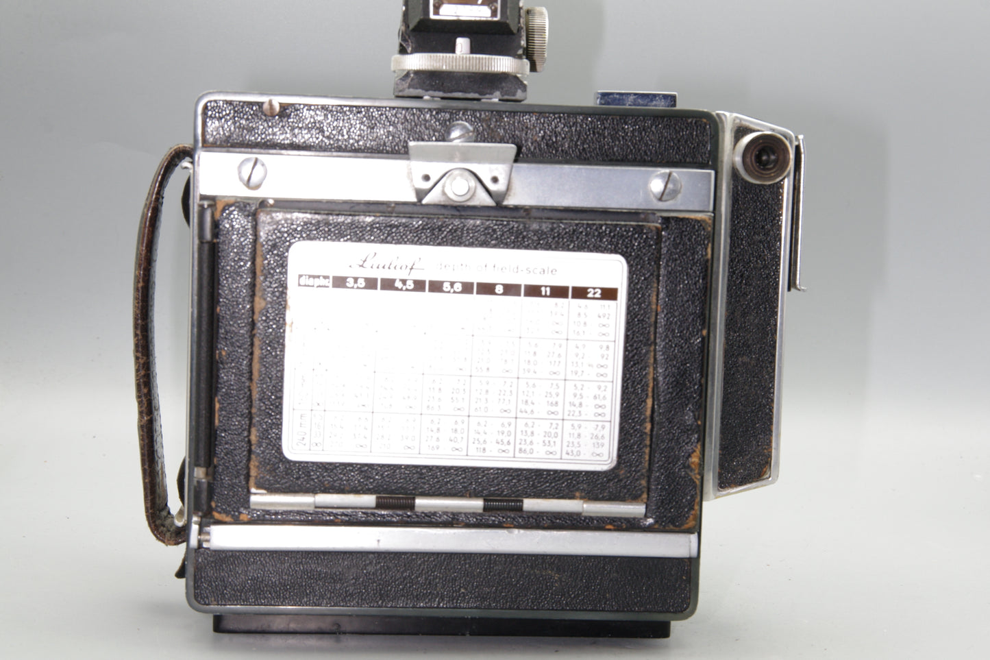 Linhof Technika III with 90mm and 127mm lenses in case